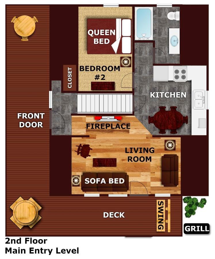 Smokey Max Chalet Севьервилл Экстерьер фото